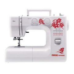 Usha Janome Allure DLX Electric Sewing Machine with a Free Scissor (Pink & White)