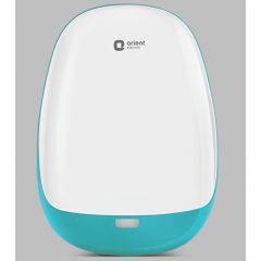Orient Electric Aura Neo Instant 3L Water Heater (Geyser), 5-level Safety Shield, Stainless Steel Tank (White & Turquoise)