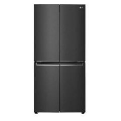 LG 530L, French Door Refrigerator with Smart Inverter Compressor, Multi Air Flow, Linear Cooling, Smart Diagnosis™ with Matte Black Finish (GC-B22FTQVB)
