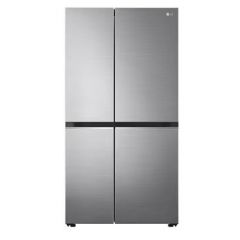LG 694 Litres Frost Free Inverter Side-by-Side Refrigerator (DoorCooling+, GC-B257SLUV, Platinum Silver)