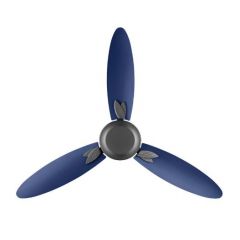 Usha Bloom Magnolia 1250mm 85-Watt Goodbye Dust Ceiling Fan with Anti Dust Feature(Sparkle Grey and Blue)