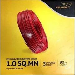 V-Guard Classo+ PVC Insulated 1 sq/mm 90 m Wire Red