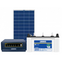 Luminous Solar Inverter NXG 850 with Solar Battery LPTT1280H And 170w Solar Panel 