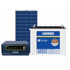 Luminous Solar Inverter NXG 1150 With Solar Battery LPTT12100H And Solar Panel 170W 