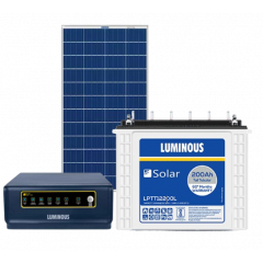 Luminous Solar Inverter NXG 1150 With Solar Battery LPTT12200L And Solar Panel 170W 
