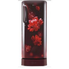 LG 185L 3 Star Direct-Cool Single Door Refrigerator (GL-D201ASCD, Moist 'N' Fresh, Scarlet Charm)