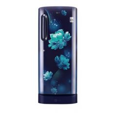 LG 224 L 5 Star Direct-Cool  Inverter Single Door Refrigerator (GL-D241ABCU, Blue Charm, Base stand with drawer)