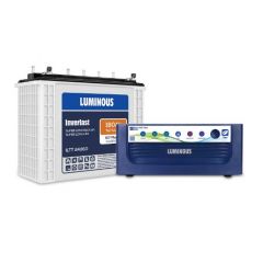 Luminous Inverter & Battery Combo for Home, Office & Shops ( Eco Volt Neo 1050 Sine Wave Inverter, Inverlast ILTT 24060 180 Ah Tall Tubular Battery)