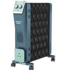 Havells Hestio 11 Wave Fin OFR 2900 Watt with 3 Heat Setting 1000W/1500W/2500W & PTC Heater 400W (Blue & Black)