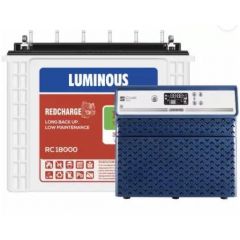 Luminous 3000 Inverter 1 with RC 18000 Battery 2 Blue, Standard (iCruze3000-1_RC18000-2)