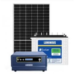 LUMINOUS Solar Home Solution NXG+ 1450 & 150Ah Solar Tubular Battery & 170 Poly Crys Module Pure Sine Wave Inverter