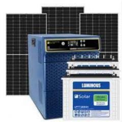 LUMINOUS Solar Home Solution Solarverter PRO PCU – 3 KVA/48V + LPTT12150H 150Ah (4N) Solar Tubular Battery + PV 540W (2N) 