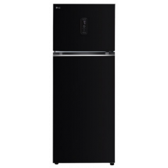 LG 466 L Frost Free Double Door Top Mount 2 Star Refrigerator  (Ebony Sheen, GL-T492MESY)