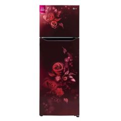 LG 242 L Frost Free Double Door 2 Star Refrigerator  Scarlet Euphoria, GL-N292BSEY