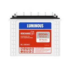 Luminous RedCharge RC25000 200Ah Tall Tubular Battery for Inverter