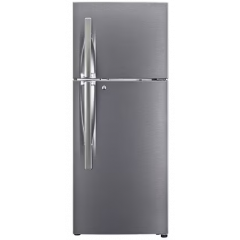 LG 260 L Frost Free Double Door Top Mount 3 Star Convertible Refrigerator  (Dazzle Steel, GL-S292RDSX)