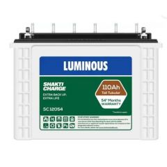 Luminous ShaktiCharge SC12054 110Ah Tall Tubular Battery Tubular Inverter Battery  (110Ah)