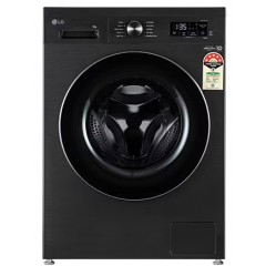 LG 9KG Front Load Washing Machine, Inverter Direct Drive, Platinum Black,FHB1209Z4B