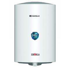 Havells Troica 10 Litre 4 star Storage Water Heater (White Grey)