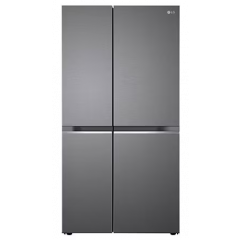 LG 650L, Convertible Side-by-Side Refrigerator with Smart Inverter Compressor, Smart Diagnosis™, GL-B257HDS3 Dazzle Steel
