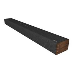 LG SP2 2.1 Channel 100W Sound Bar with Built-in Subwoofer in Fabric Wrapped Design – Black