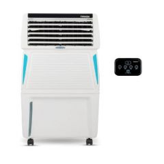 Symphony Touch 35 Personal Air Cooler For Home with Honeycomb Pads, Powerful Blower, i-Pure Technology, Digital Touchscreen and Voice Assistance 35L, White