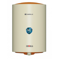 Havells Troica 25 Litre Storage Water Heater | Metal Body, Glass Coated Tank (Ivory Brown)