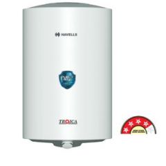 Havells Troica 15 Litre 4 star Storage Water Heater (White Grey)