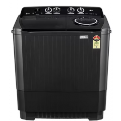 LG Washing Machine 11 kg  Semi Automatic Top Load (P115ASLAZ, Black)