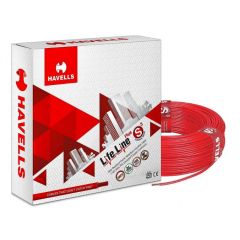 Havells Lifeline Cable WHFFDNRA11X5  1.5 sq mm Wire (Red)