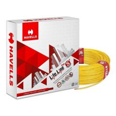 Havells Life Line Cable 1.5 sq mm Wire (Yellow) (WHFFDNYA11X5)