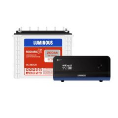 Luminous Zelio+ 1100 Inverter And RC 25000 200Ah Tubular Battery