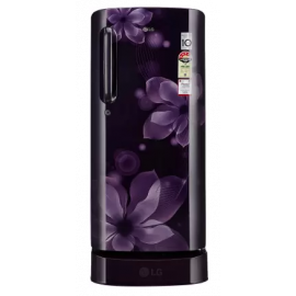 LG 185L 4 Star Direct Cool Single Door Refrigerator(GL-D201APOX, Purple orchid, Base Stand with Drawer, Inverter Compressor)