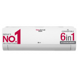 LG 1 Ton 3 Star Dual Inverter Split Ac (Copper, AI Convertible 6-In-1 Cooling, HD Filter with Anti-Virus Protection, TS-Q12CNXE, White)
