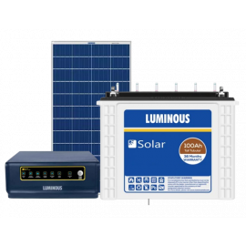 LUMINOUS Solar Home Solution NXG 850 , LPTT12100H Solar Tubular Battery & 170 W Poly Crystalline Module Pure Sine Wave Inverter