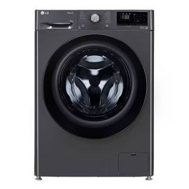 LG 8 kg Wi-Fi Enabled Fully Automatic Front Load Washing Machine with In-built Heater Black, Grey  FHP1208Z5M