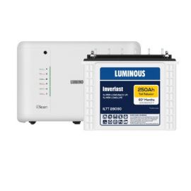 Luminous Inverter & Battery Combo For Home, Office & Shops (icon 1600 Pure Sine Wave Inverter, ILTT 28060)