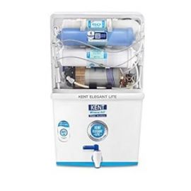 KENT Elegant Lite Compact RO+UF Water Purifier | Patented Mineral RO Technology | RO + UF + TDS Control | 15 LPH Output | 8L Storage | 4 Years Free Service - White