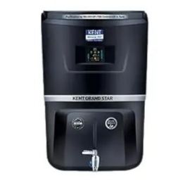 KENT Grand Star RO Water Purifier, with Digital Display of Purity & Performance, 9 L RO + UV + UF + TDS Control (Black)