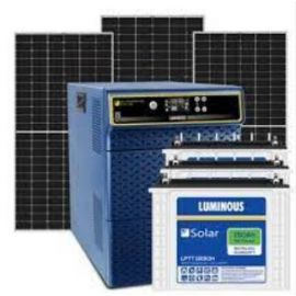 LUMINOUS Solar Home Solution Solarverter PRO PCU – 3 KVA/48V + LPTT12150H 150Ah (4N) Solar Tubular Battery + PV 540W (2N) 