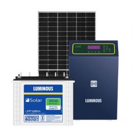 Luminous Solar Hybrid Combo | Hybrid Inverter TX 3.75 KVA, Solar Battery 150 Ah (4 Nos.), Solar Panel 550 W