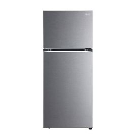 LG 380 Litres 2 Star Frost Free Smart Inverter Double Door Refrigerator (Smart Diagnosis, GL-N412SDSY, Dazzle Steel)