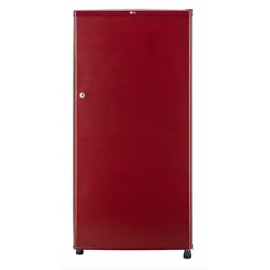 LG 185 L 1 Star Direct Cool Single Door Refrigerator (GL-B181OPRB-Toughened Glass, Red)