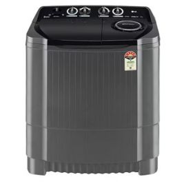 LG 9.5 Kg 5 Star Wind Jet Dry Rat Away Technology Semi-Automatic Top Loading Washing Machine (P9555SKAZ, Roller Jet Pulsator, Punch + 3, Middle Black)