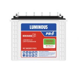 Luminous RedCharge RC18000 Pro 150Ah Tall Tubular Battery Tubular Inverter Battery (150Ah)
