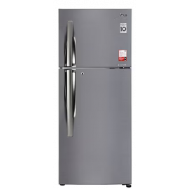 LG 260 L 2 Star Inverter Frost-Free Double Door Refrigerator (GL-S292RPZY, Shiny Steel)