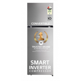 LG 343 L Convertible Double Door Refrigerator with Smart Inverter Compressor in (GL-S382SPZY, Shiny Steel)