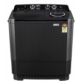 LG Washing Machine 11 kg  Semi Automatic Top Load (P115ASLAZ, Black)