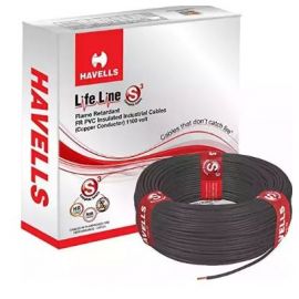 Havells Lifeline Cable WHFFDNBA11X0 1 sq mm Wire (Black)