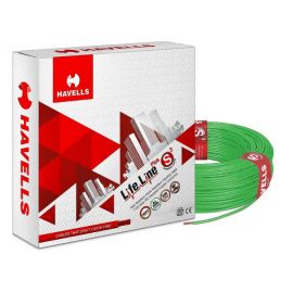 Havells Lifeline Cable WHFFDNGA11X5 1.5 sq mm Wire (Green)